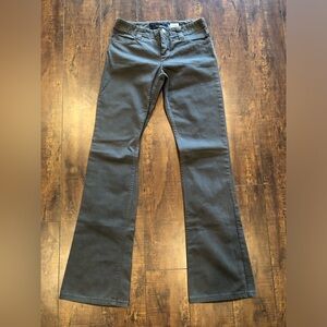 Juicy Couture Bell Bottom Pants Womens 26 Military Green USA Made Vtg 90s Flare